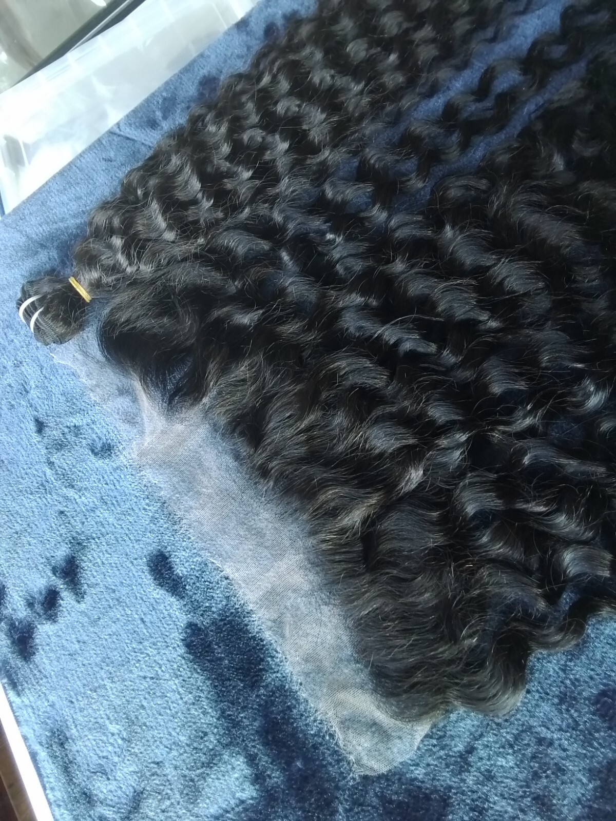 12A BRAZILIAN RAW VIRGIN HUMAN HAIR WATER WAVE BUNDLES 32+24INCH 13X4 HD FRONTAL