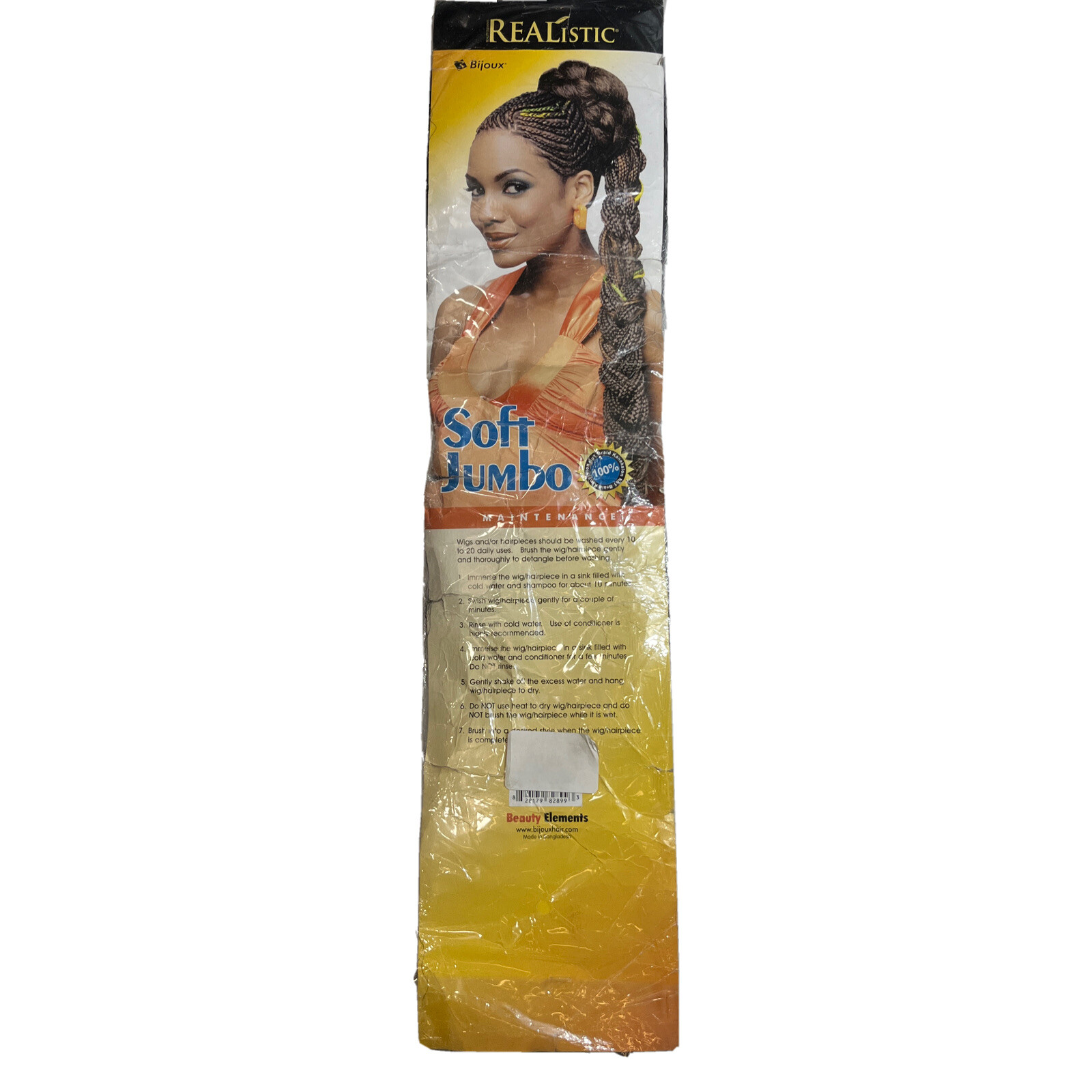 Bijoux 100% Kanekalon Soft Jumbo Braid Jet Black