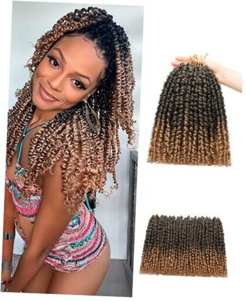 Pre-looped Passion Twist Crochet Hair 14 Inch 8 14 Inch (Pack of 8) T27