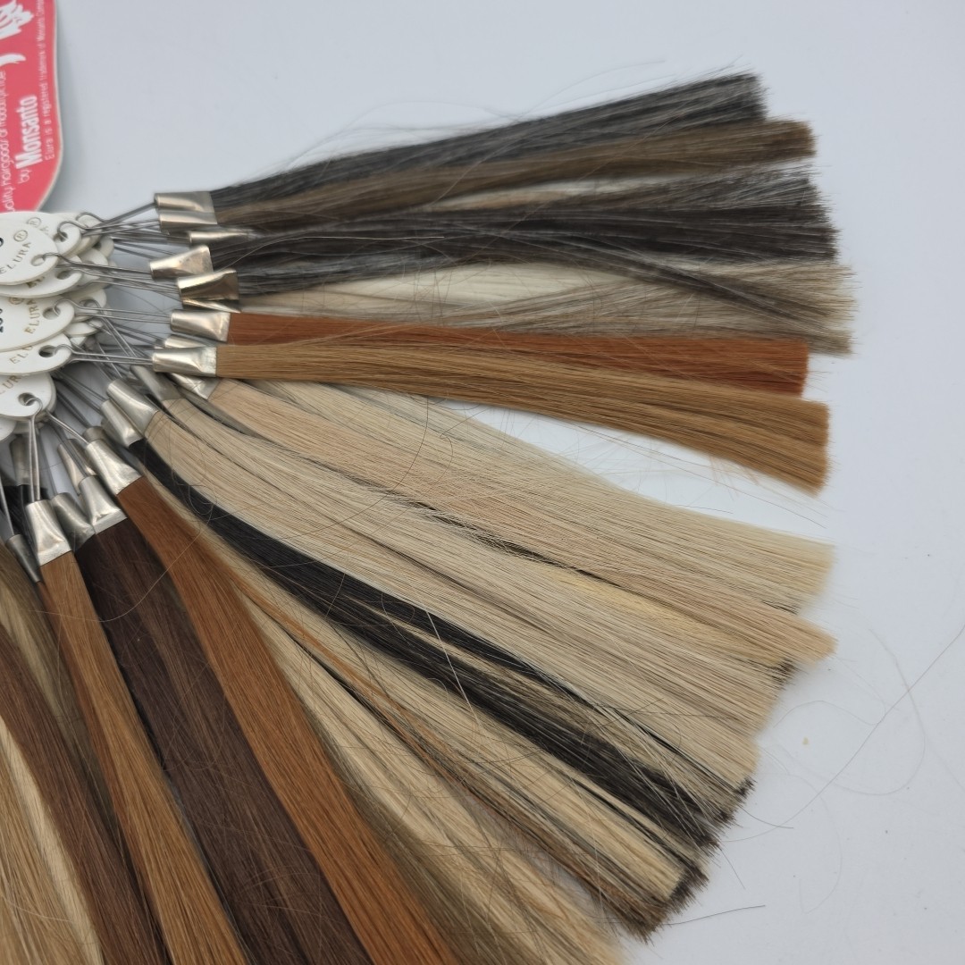 Vintage Hair Color Sample Swatch Chart Ring Wig Elura By Mosanto Acrylic Fiber