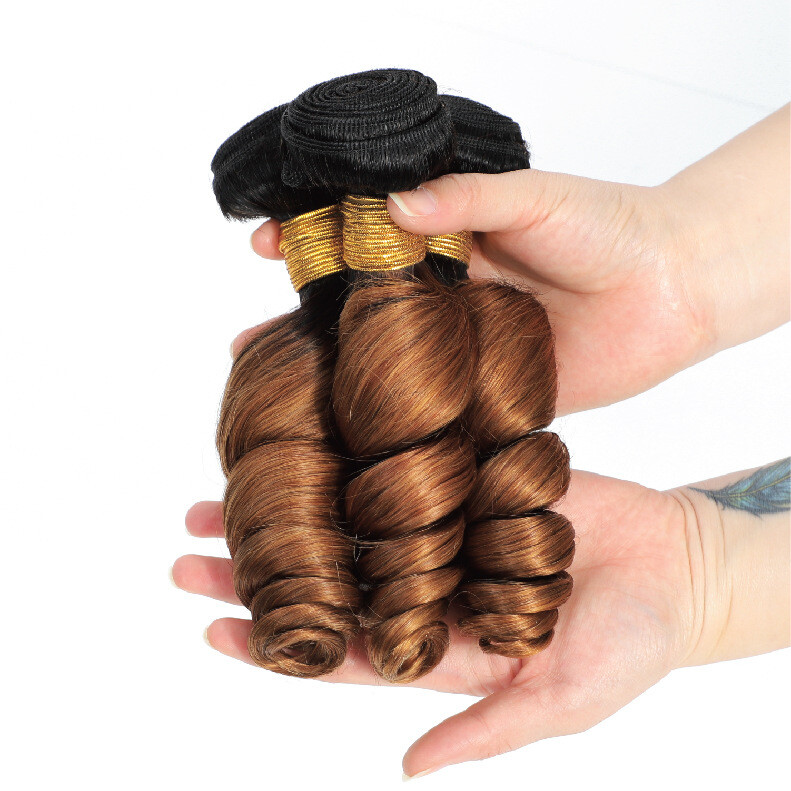 1B/30 Water Wave Ombre Color 10-26in Brazilian 100% Virgin Human Hair 3 Bundles