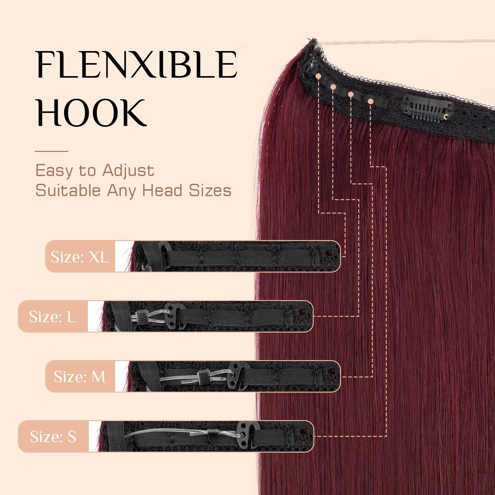 Rich Choices Halo Hair Extensions Real Human Hair Remy Hairs Halo Extension For