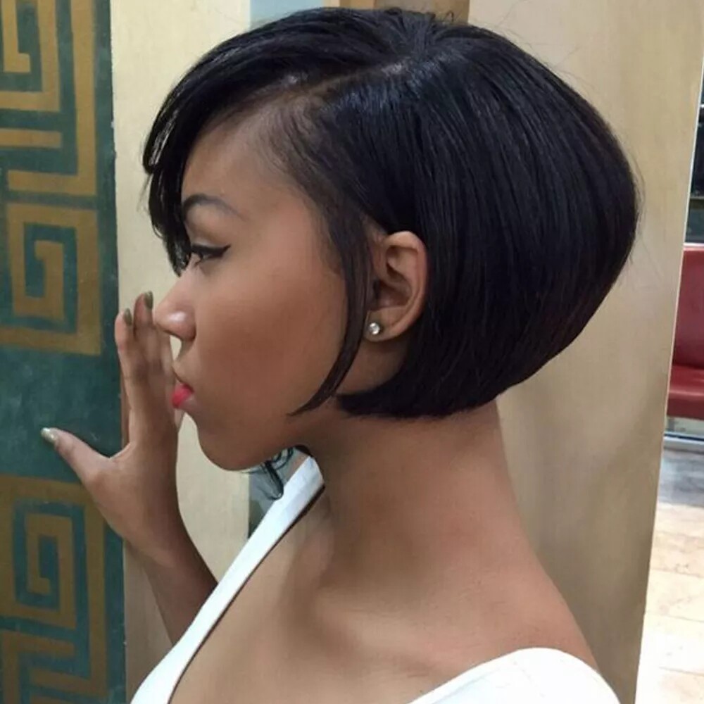 Short Pixie Cut Wig Human Hair Wigs For Women Straight L Part Lace Front Wigs US