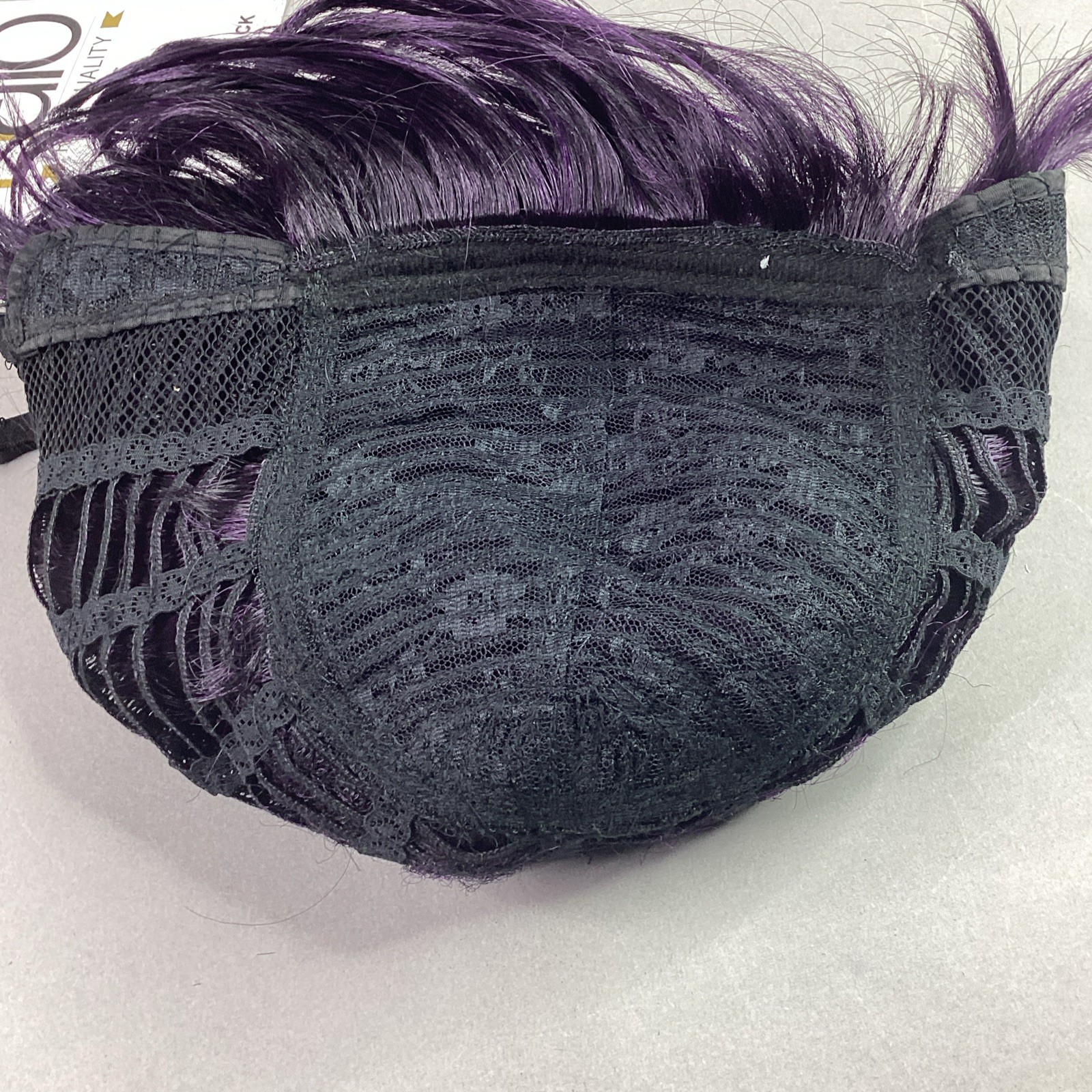 Halo Cutie Straight #Purple Black Human Hair Blend Full Wig