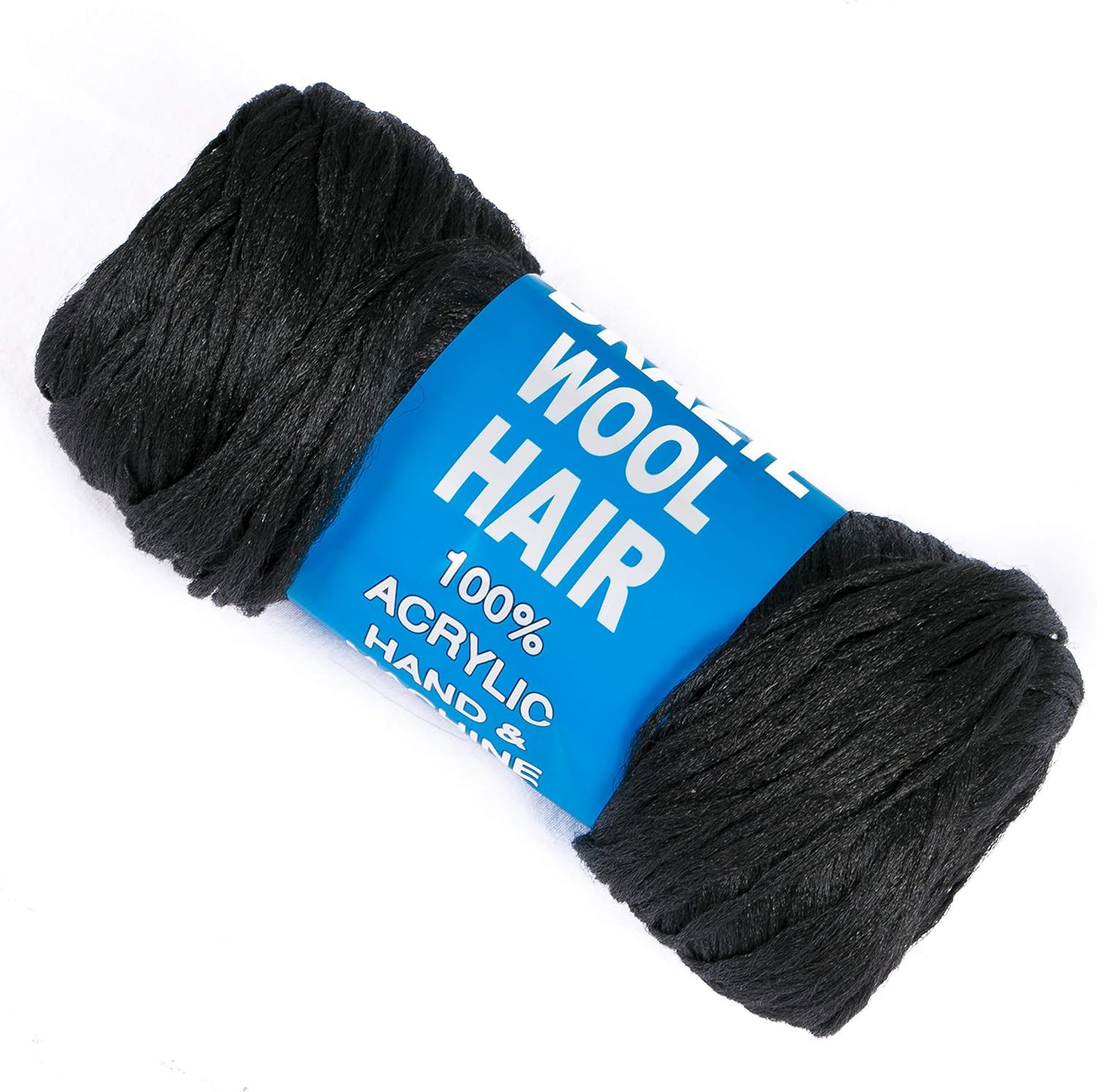 5Roll Brazilian Yarn Wool Hair Arylic Yarn for Hair Crochet Braid Twist Warps Bl