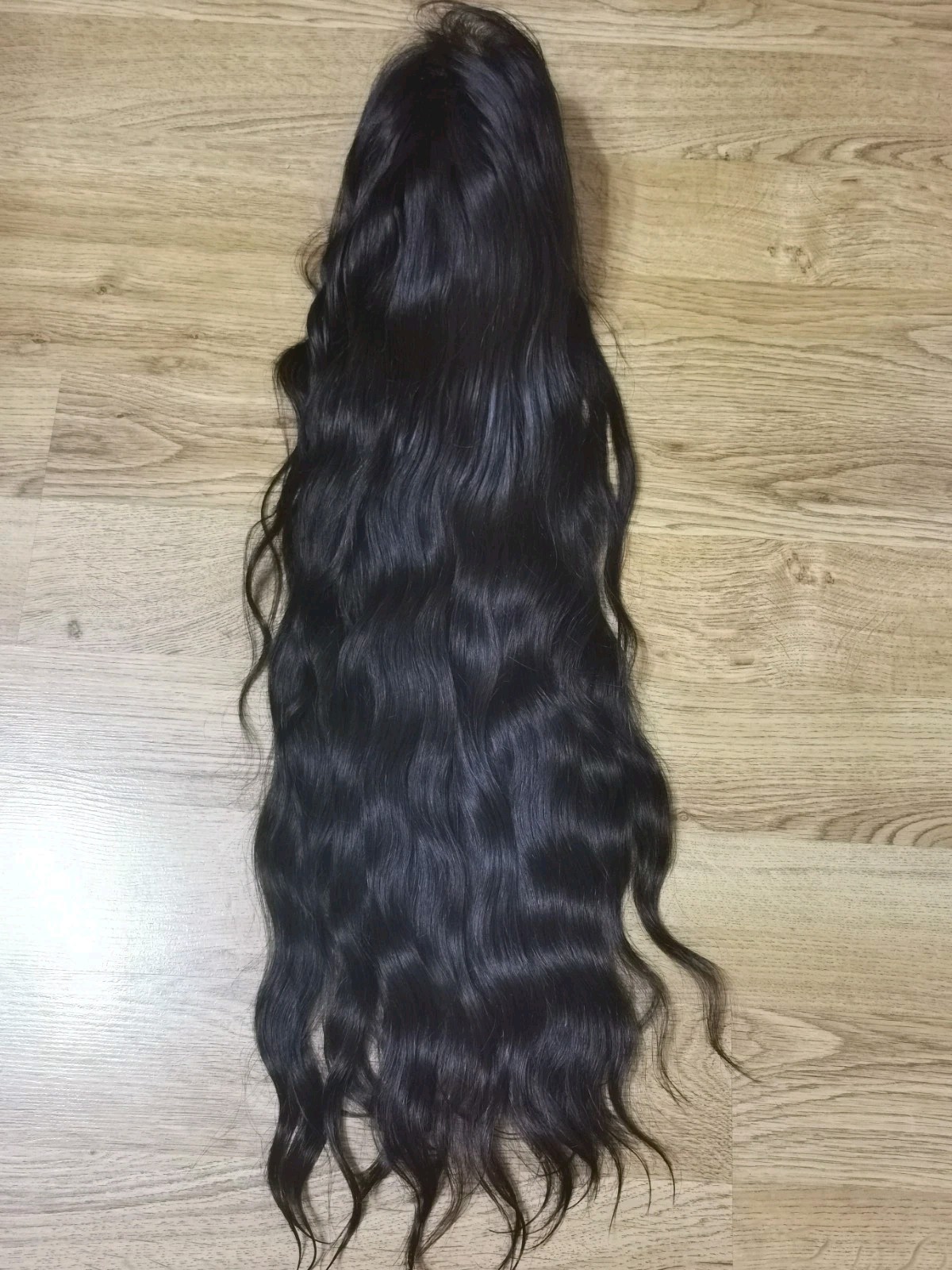 28″ High Quality 13×6 Lace Front Natural Black Straight Human Hair wig