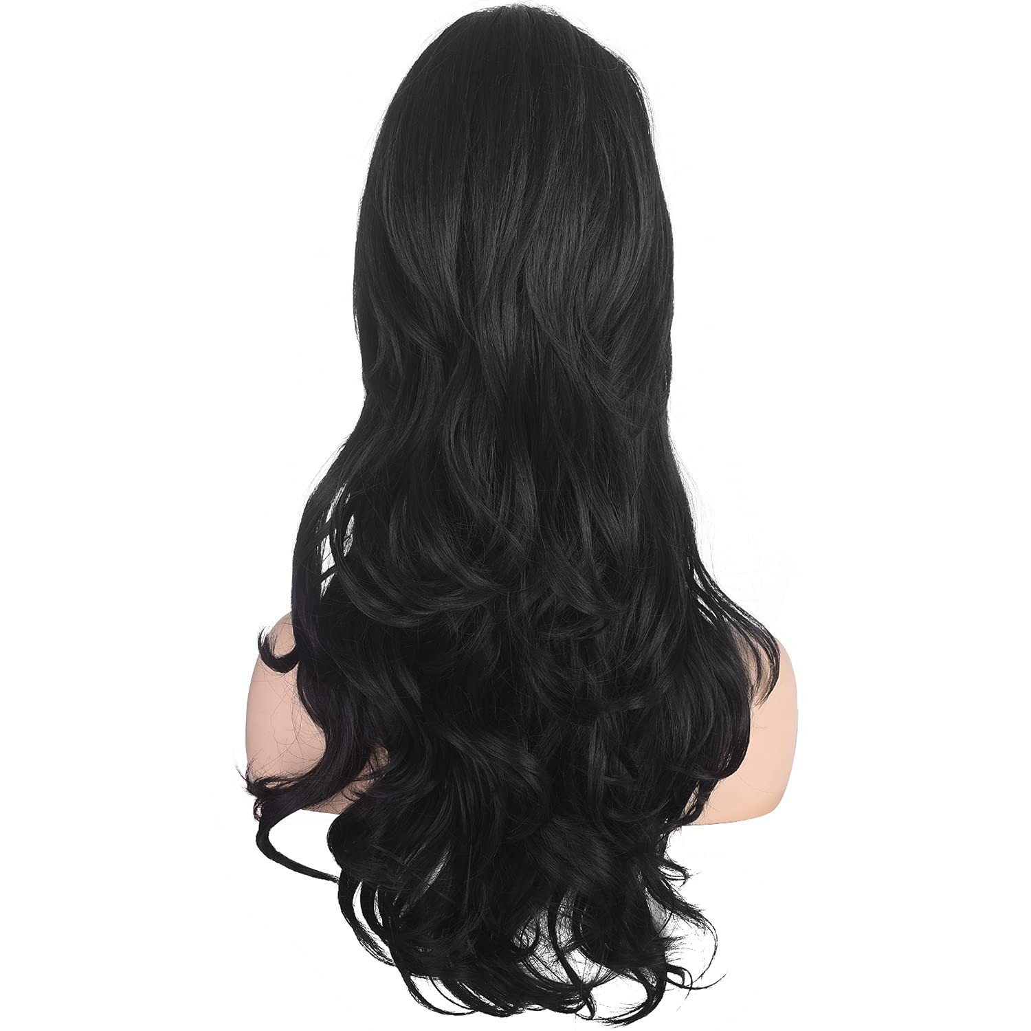 Retro 90s Black Beehive Wig – Curly Synthetic Hair for Ultimate Costume Glam