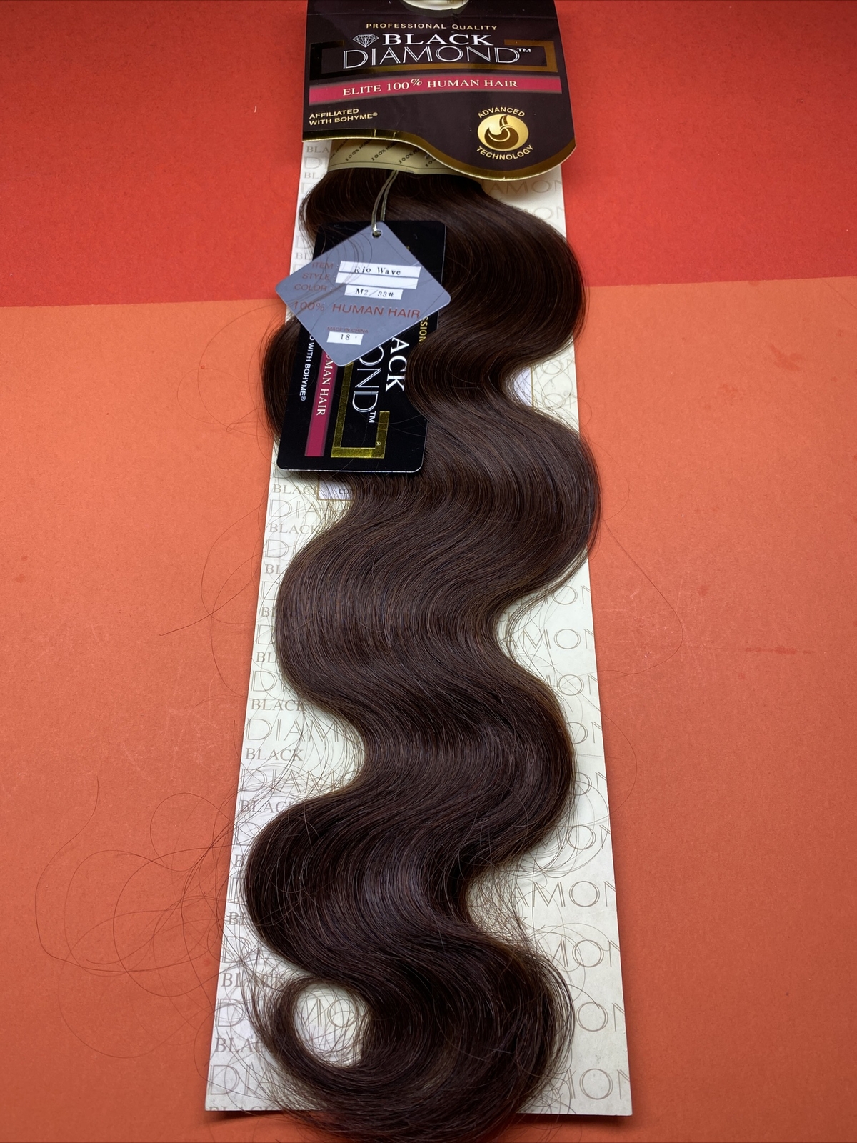 BLACK DIAMOND Human Weave Hair_RIO_WAVE_18″_#M2/33