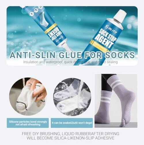 Sock Non – Slip Gel Kit, Fabric Glue for Socks, Non – Slip Dots for Socks &