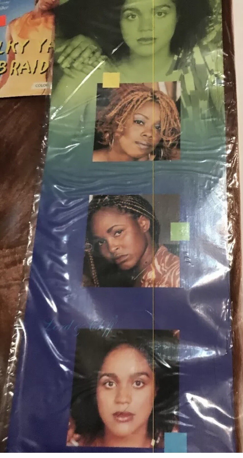 Lot Of 4 Lord & Cliff Yaky Ponytail 2 PCS Braid 100% Nuron Fiber Color-1B/BUG