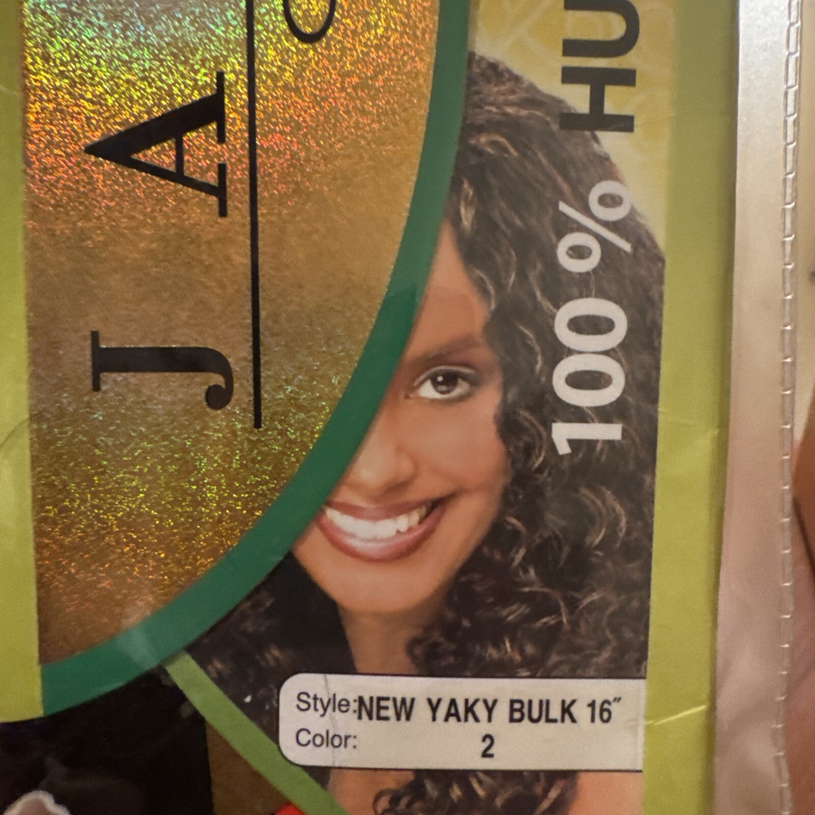 Lot Of 6 100% Human Hair Janet Collection New Yaky Bulk 16” Color 2