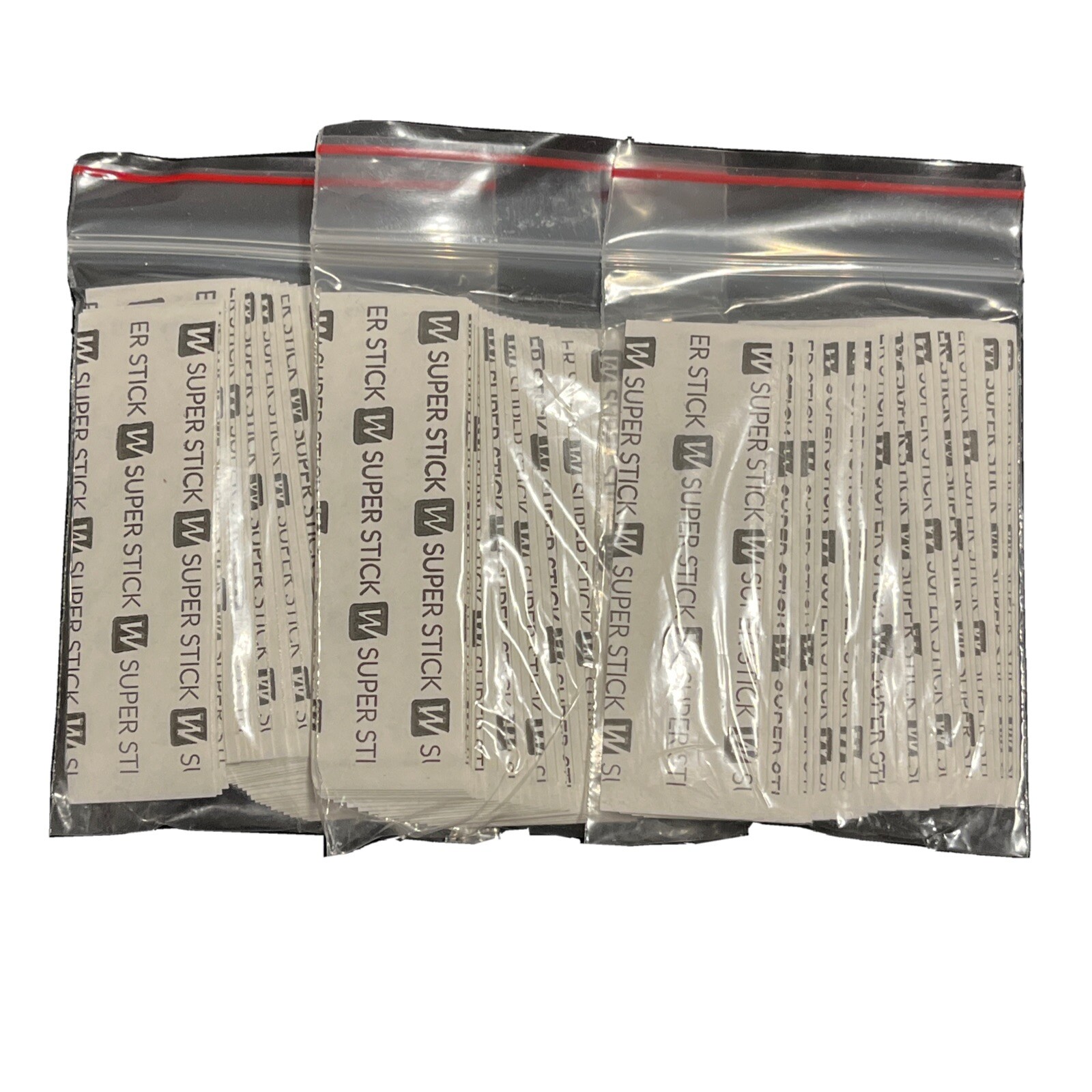 WALKER TAPE Super Stick Tape-108 Strips 1″ x 3 Poly Wig System Tape -3 Pack -NEW