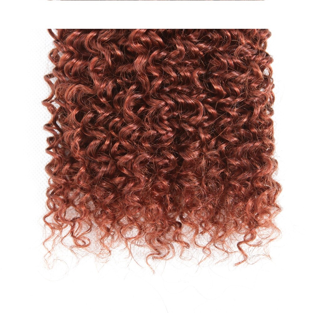 Ali Bundle Auburn #33 Jerry Curl 100 Virgin Human Hair Extension One Bundle