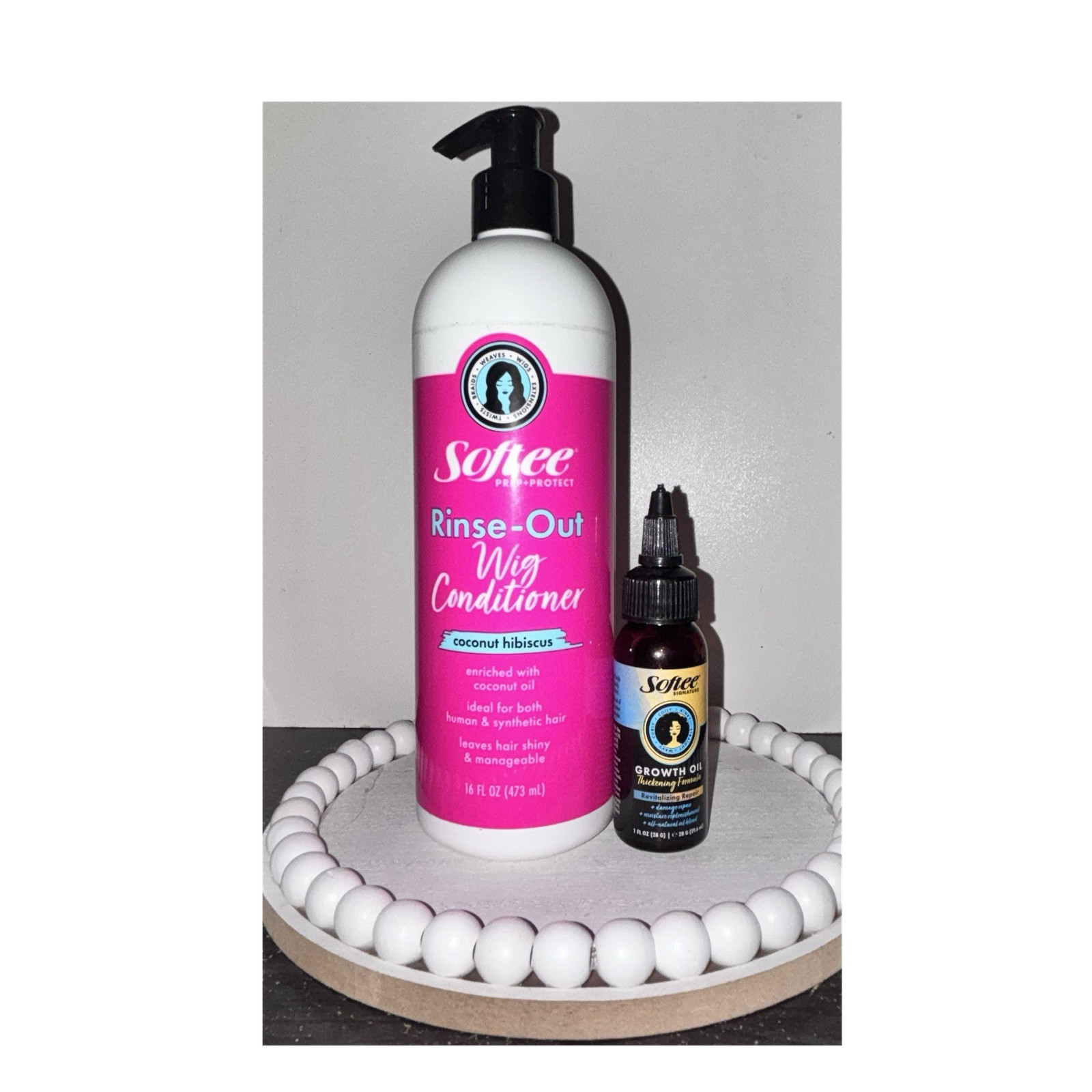 Softee Rinse-Out Wig Conditioner & Softee Growth Oil Bundle