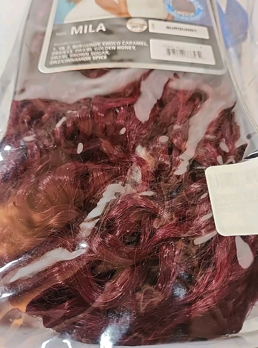 NEW Outre QUICK WEAVE Half Wig Quick Style Burgundy Red Brown Body Wave Hair