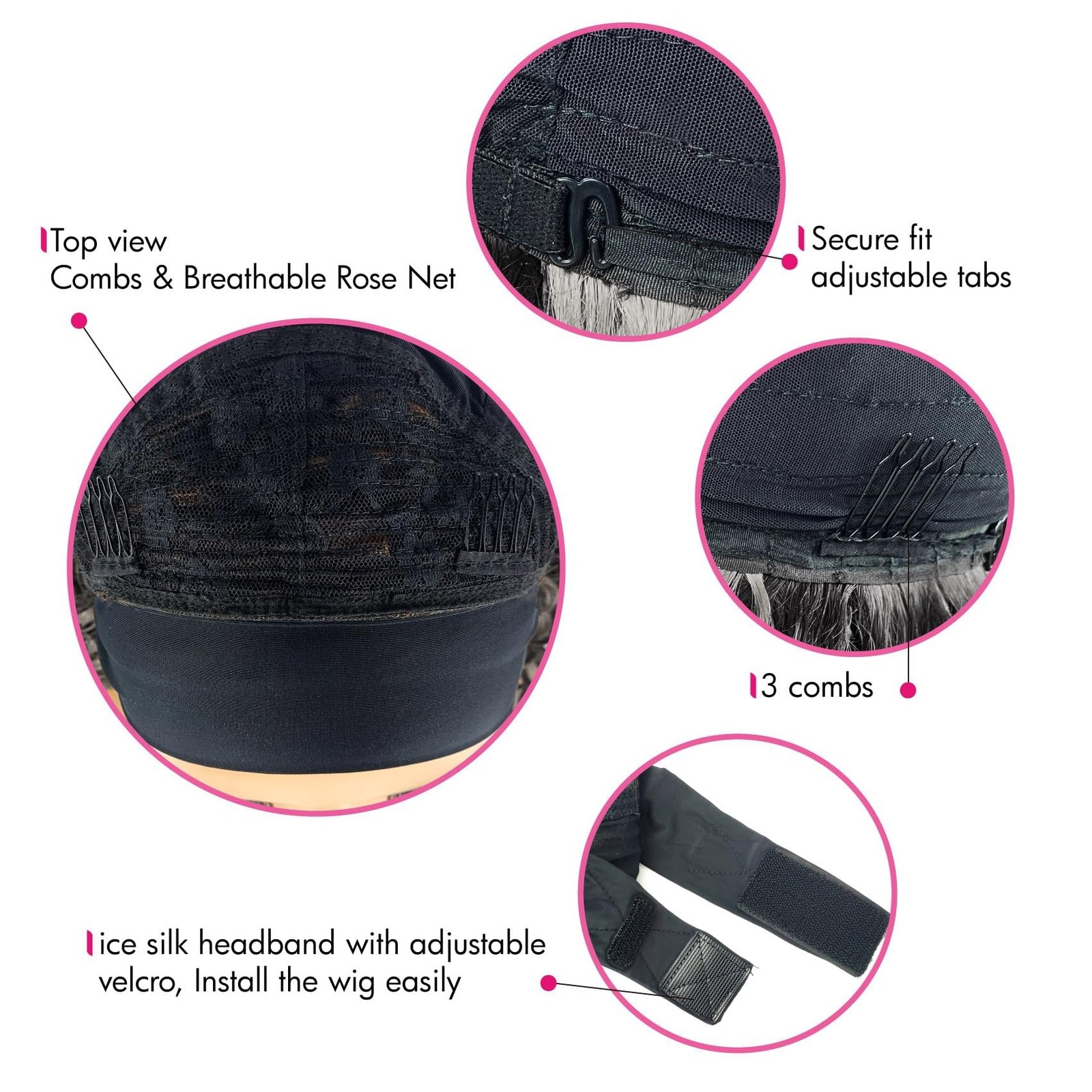 Headband Wig Deep Wave 20 Inch Gray for Black Women – Machine Made None Lace …
