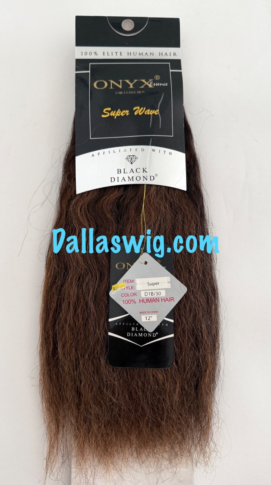 SALE Onyx Black Diamond 100% Natural Super Wave Thick Weaving Hair 12″ ONE Bag