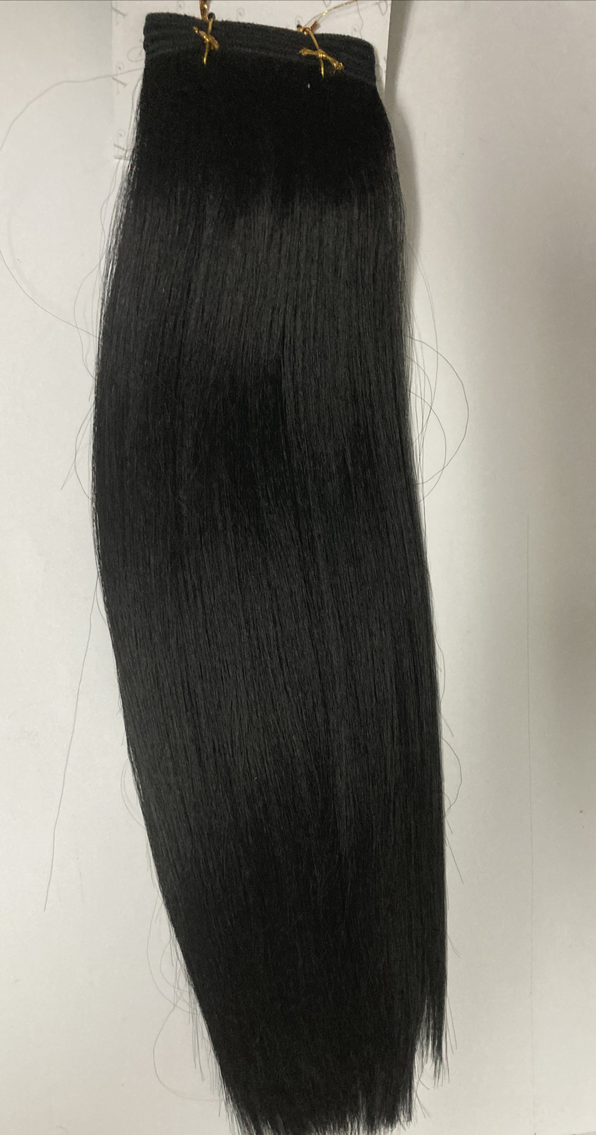 1 Pack 10″ Human Hair quality Extensions Straight Yaki Tangle free Color #2