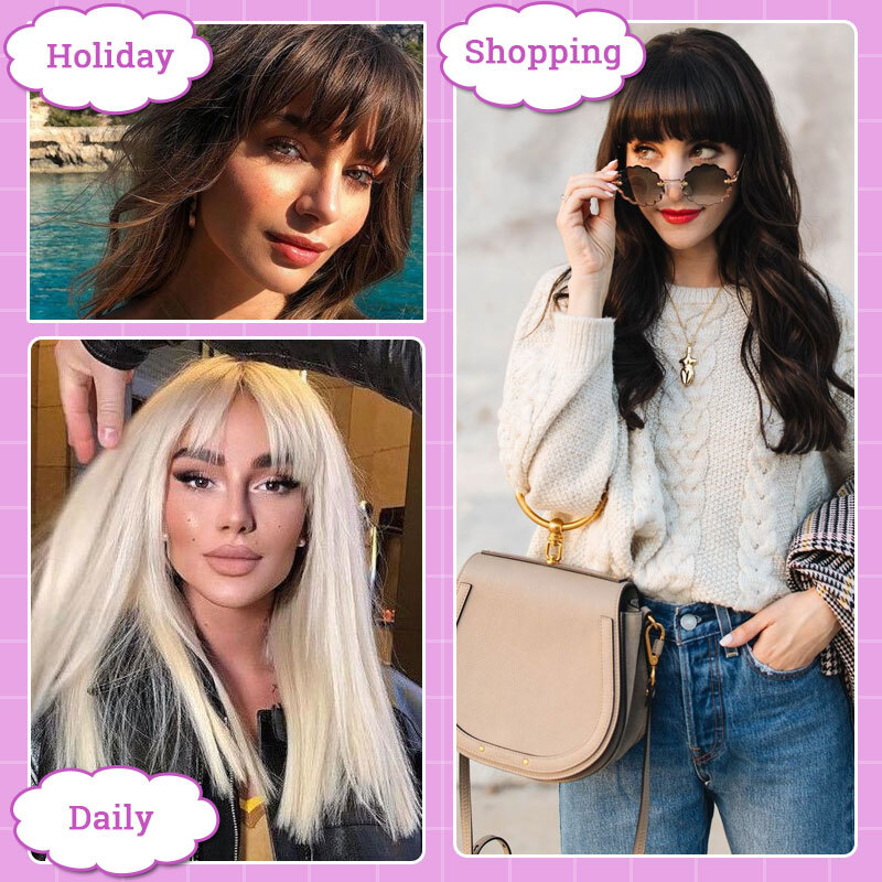 CLEARANCE Women Clip In Hair Topper Toupee Wigs Hairpiece 100% Natural Straight