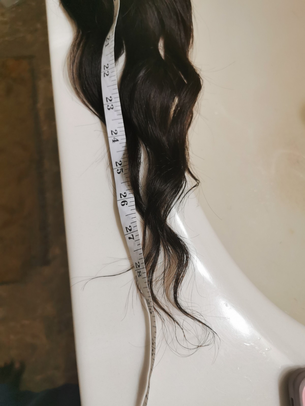 High Quality Full Lace Wig Natural Black Straight Human Hair Wig 28″