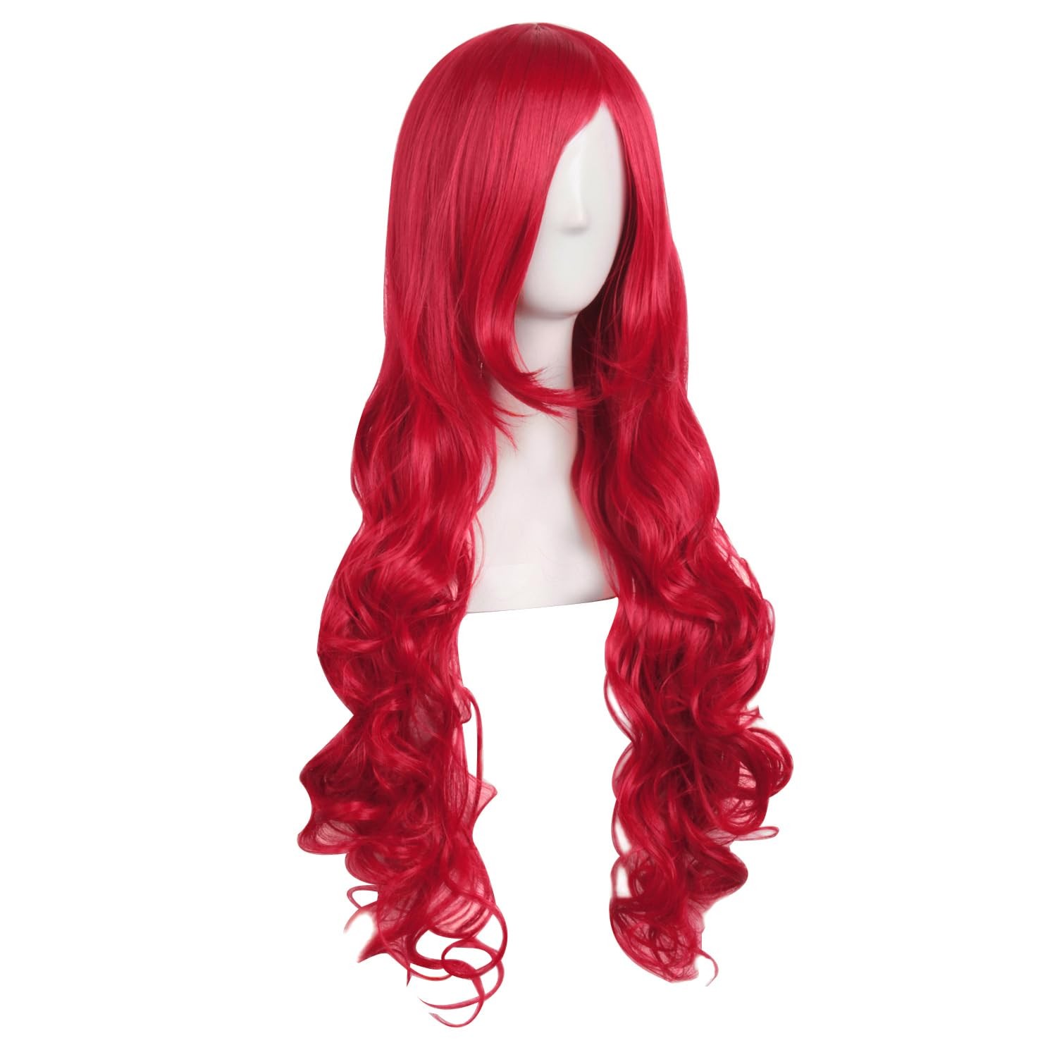 32 Inch/80 cm Long Hair Spiral Side Bangs Curly Cosplay Costume Synthetic Wig…