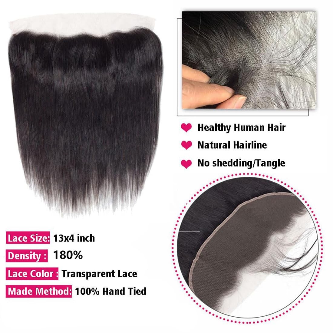 Doris Beauty 13X4 Lace Frontal Straight Closure Ear To Ear 22 Inch Hd Lace