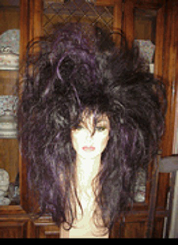SIN CITY WIGS WILD HAIR 80s ROCK GLAM TEASED SO HOT FIERCE BROWN BIG DRAG QUEEN
