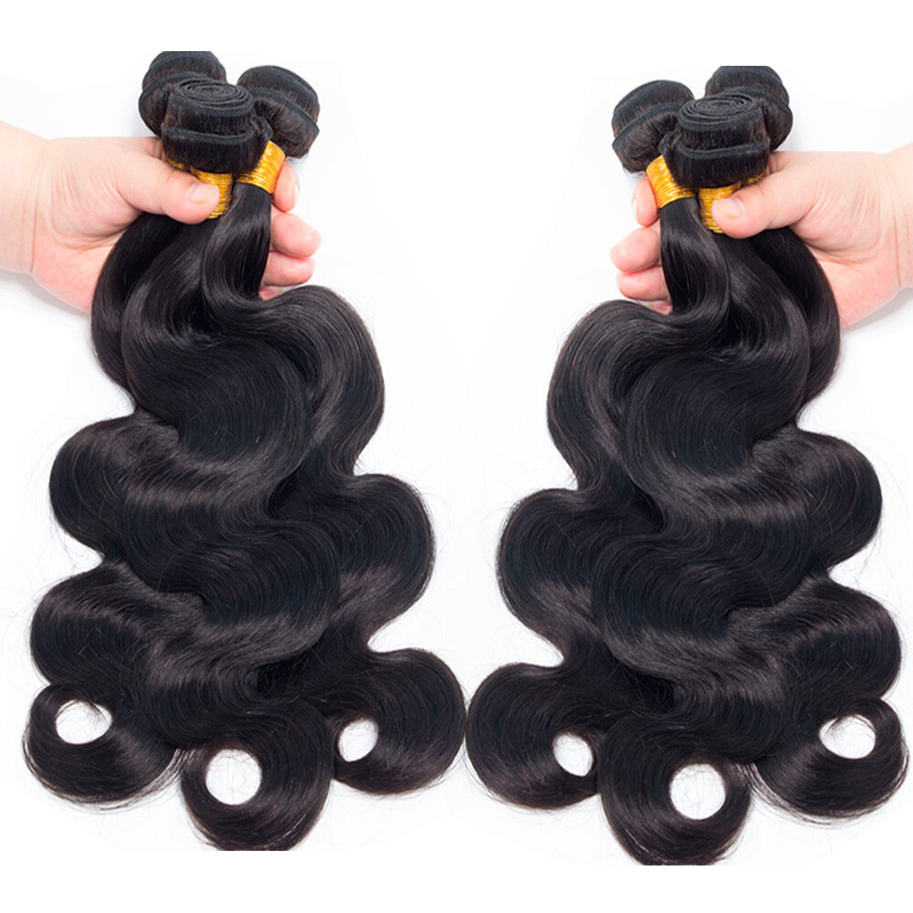 Malaysian Indian Virgin Human Hair Extensions Weave Weft Straight 400g 4 Bundles