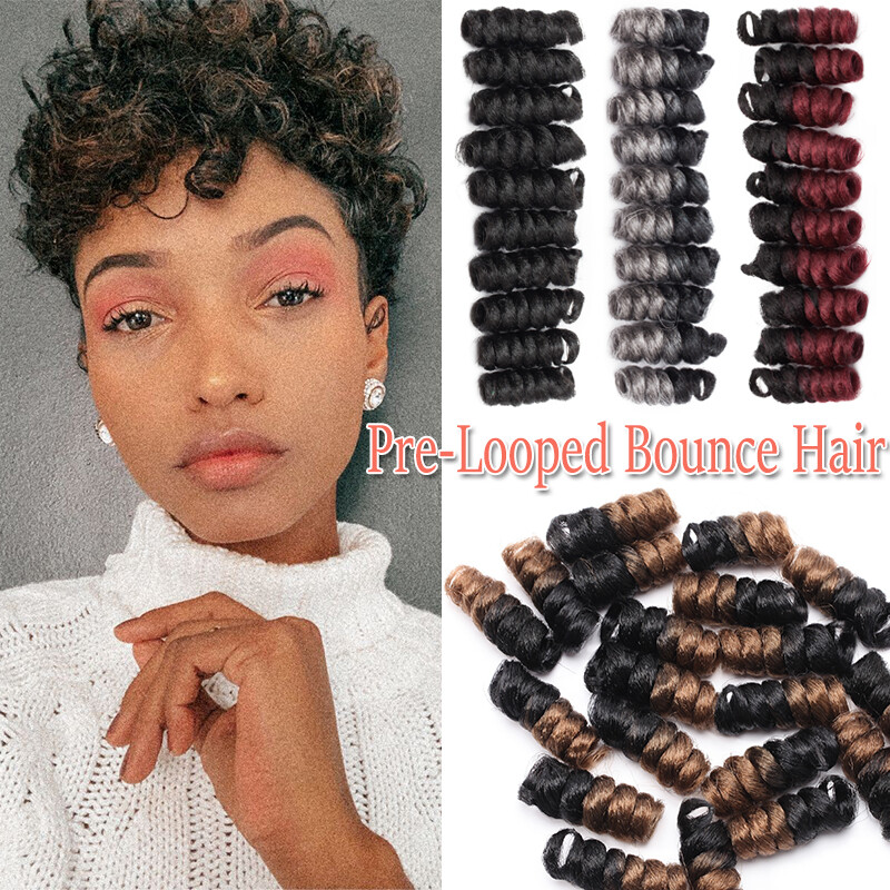 100% Natural Short Jamaican Bounce Crochet Hair Extensiosn Spring Braid as human