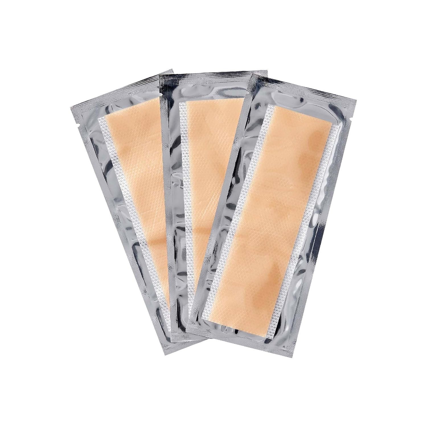Reusable Sweat-Resistant Silicone Wig Tape for Lace Knots Beige 3 Pieces