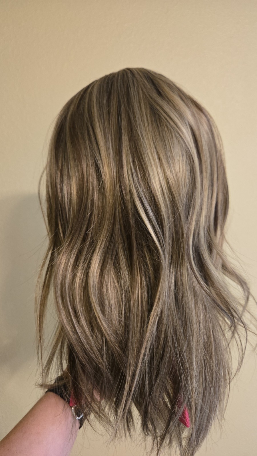 AISOM Tori Lace Front Glueless Free-Part Natural Wave Soft Taupe Blend 16in