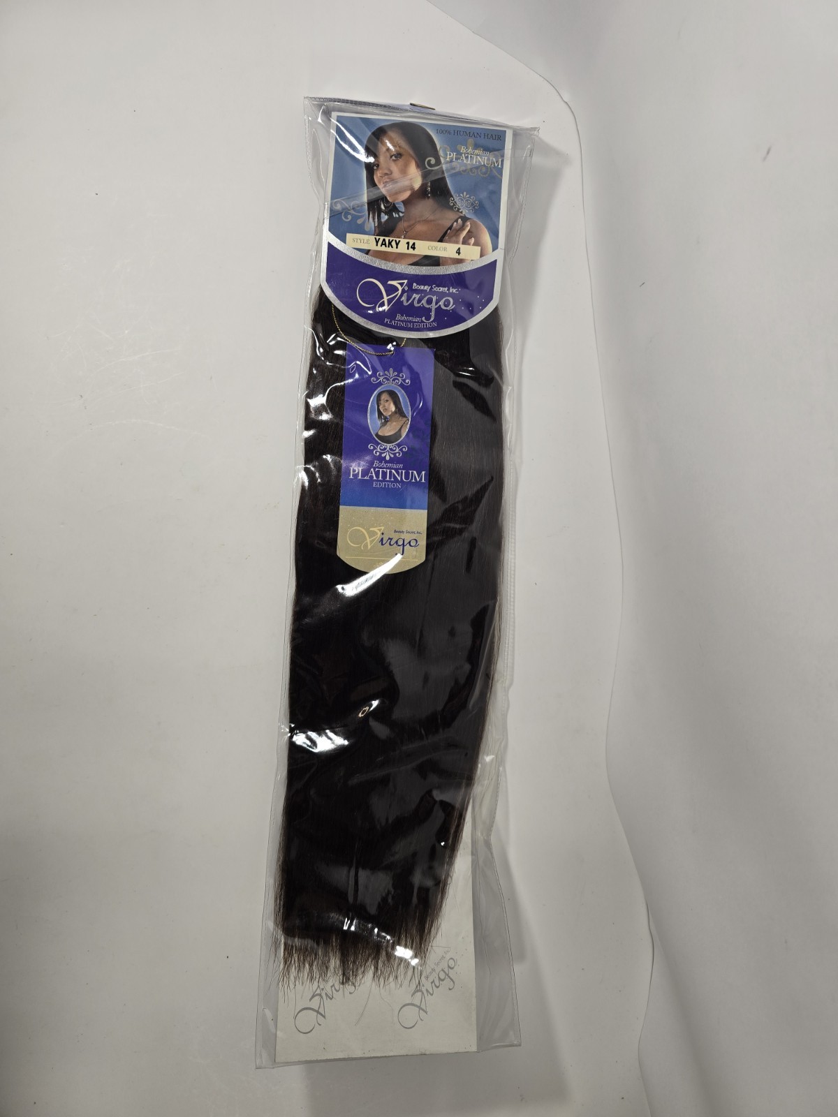 Virgo Bohemian Platinum Edition YAKY 14 Color 4 Human Hair Weave Extensions