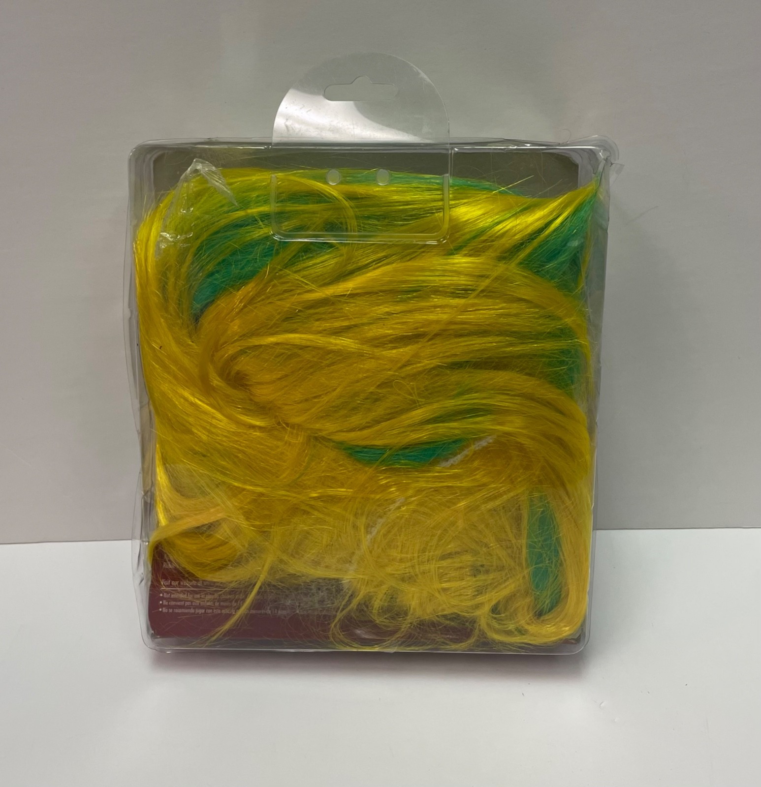 Sports FANatix wigs yellow and green spiky hair