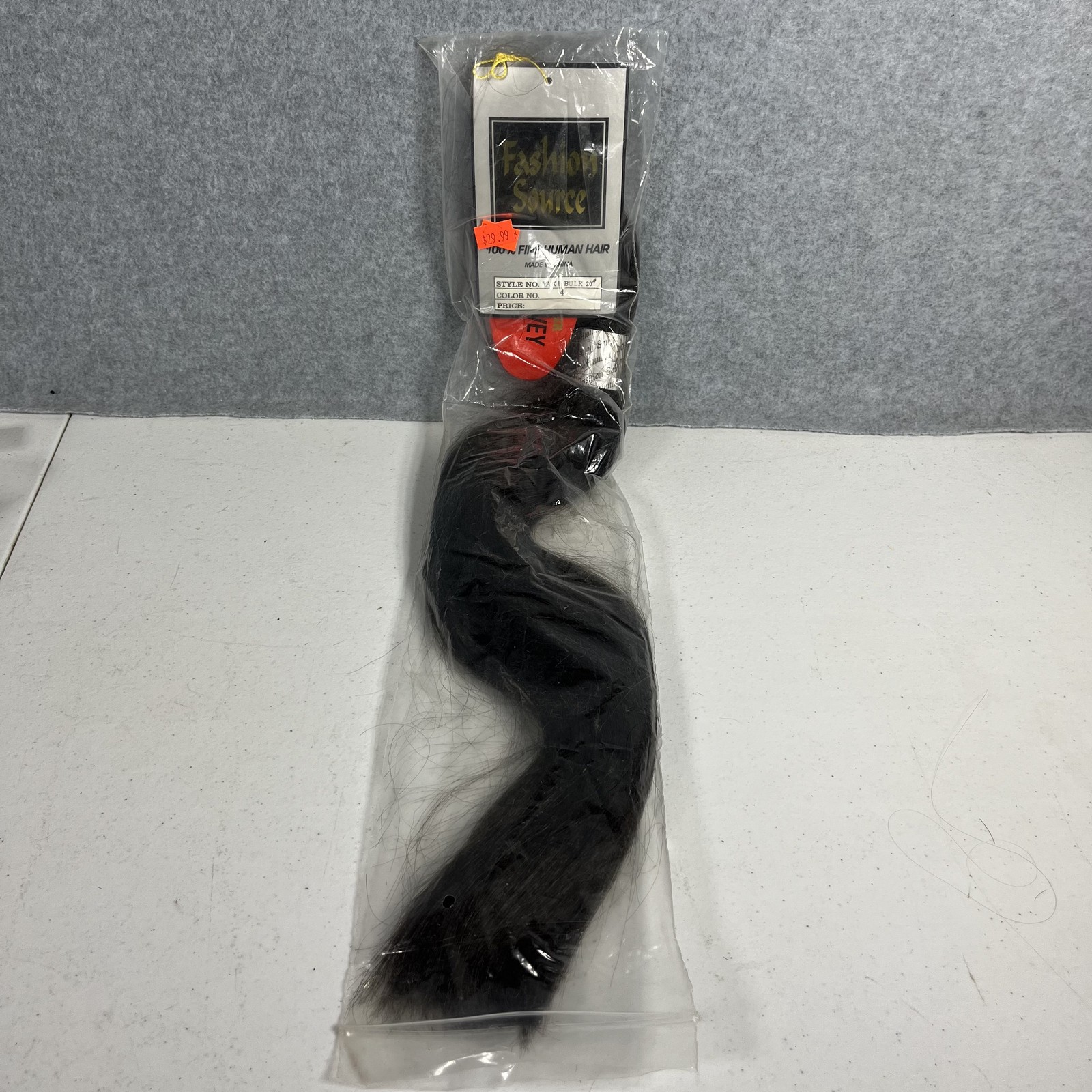 Fashion Source 100% Human Hair Yaki Bulk 20″ Dark Brown Color 4 Extensions New