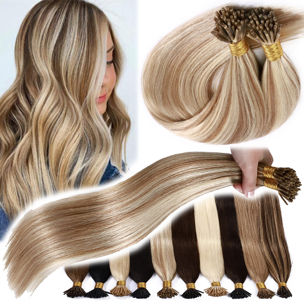 200S THICK Pre Bonded Stick I-Tip Nano Micro Tip Ring Remy Human Hair Extensions