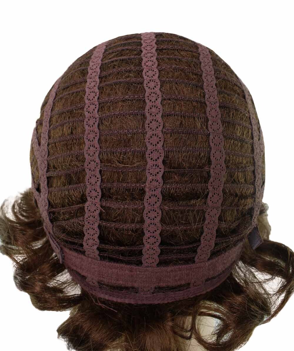 Monroe – Curly Kanekalon Synthetic Fiber Full Wig, 4 – 4.5 in, Light Brown
