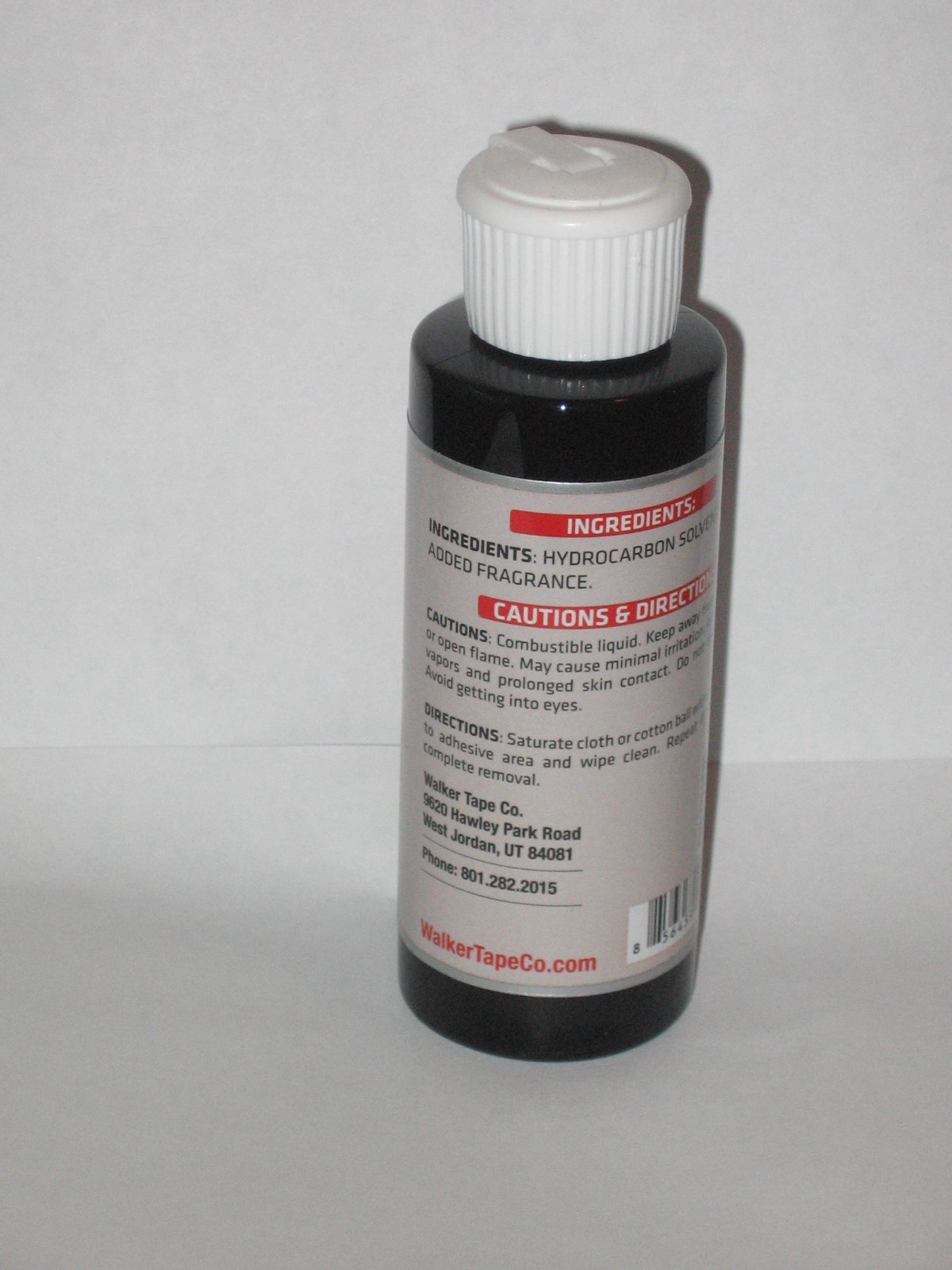 Walker Solvent Adhesive Tape Soft-Bond Remover 4.oz.