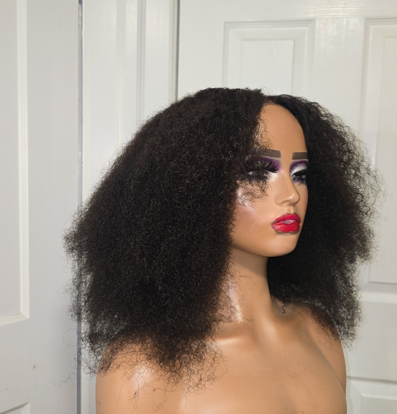 Kinky Curly Afro Lace Closure Wig