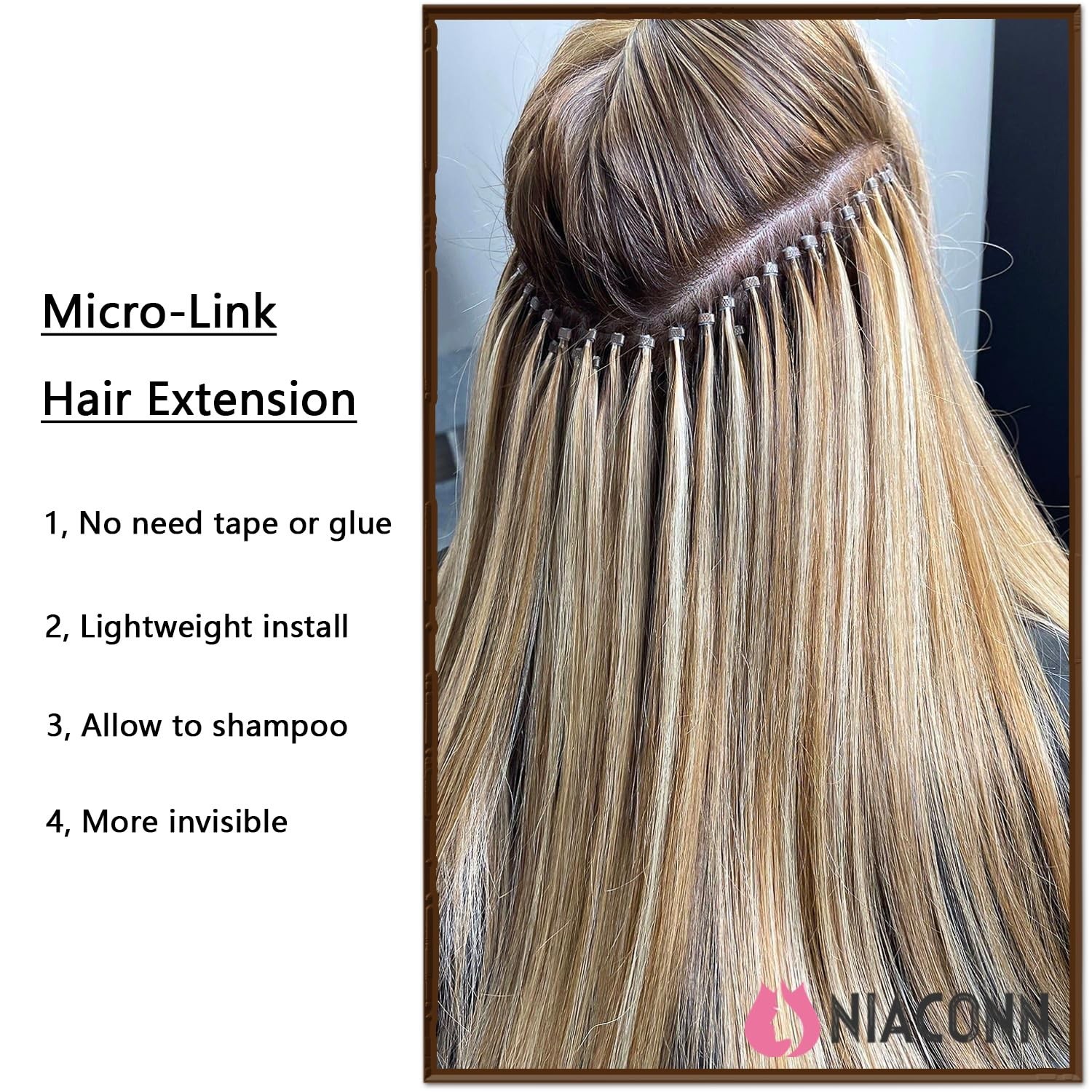 1000pcs 4mm Silicone Lined Hair Extension Beads – Heat-Resistant & Safe