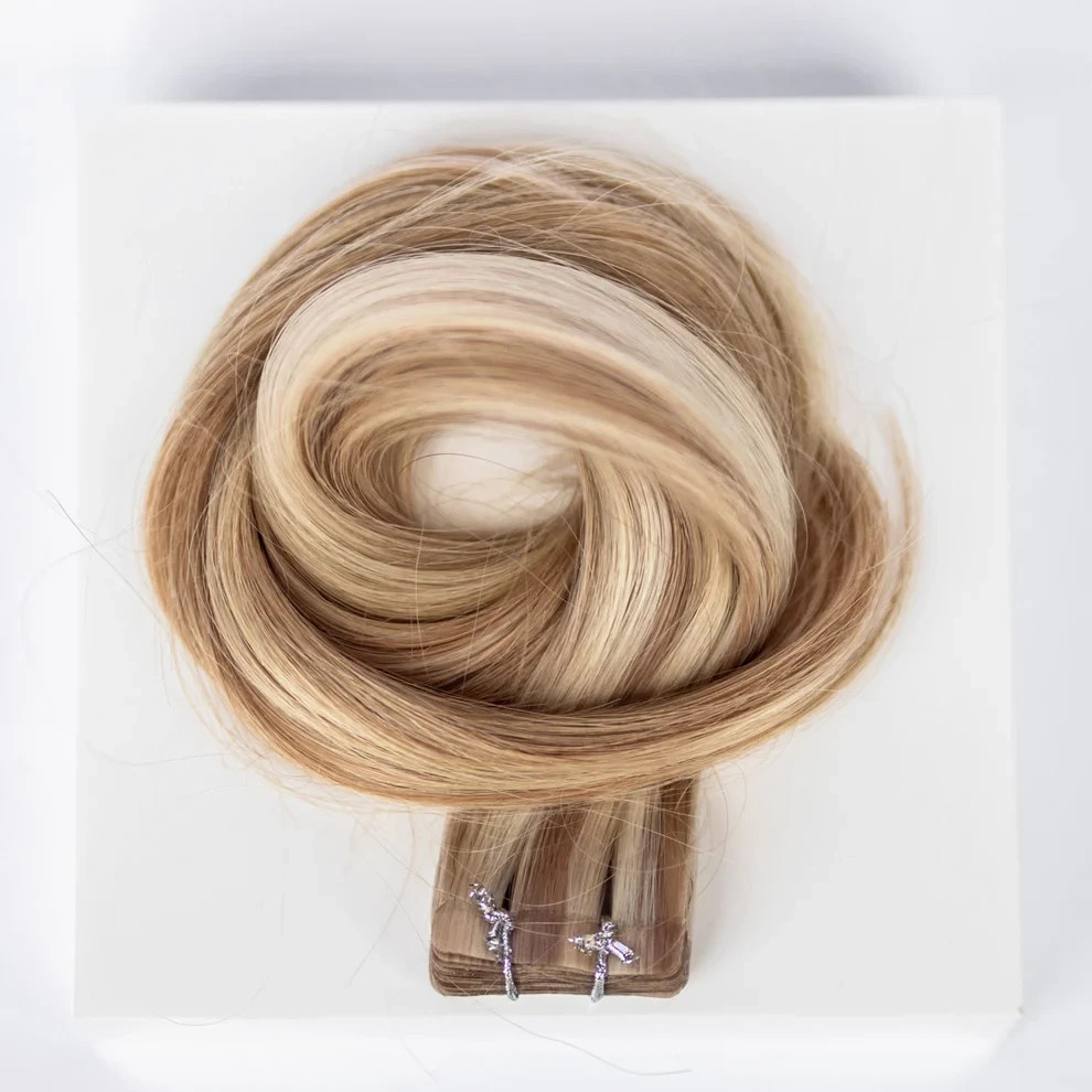 Beauvoir Hair Tape In – 18″#10/16/60 HIGHLIGHT STRAWBERRY BLONDE