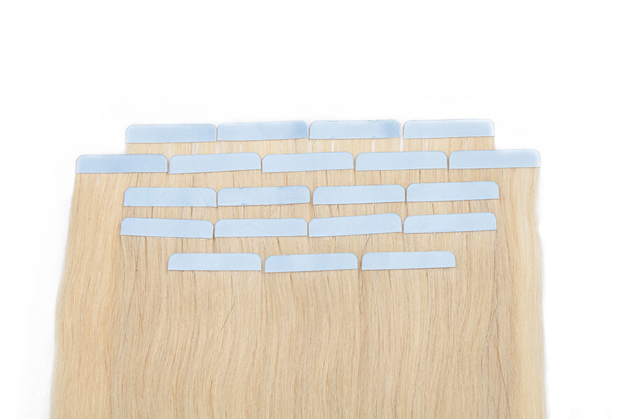 Invisible Tape In Remy Human Hair Extensions Skin Weft Balayage Full Head 150g