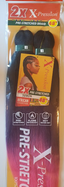 Sensationnel 100% Kanekalon 2X X-Pression PRE STRETCHED BRAID 48