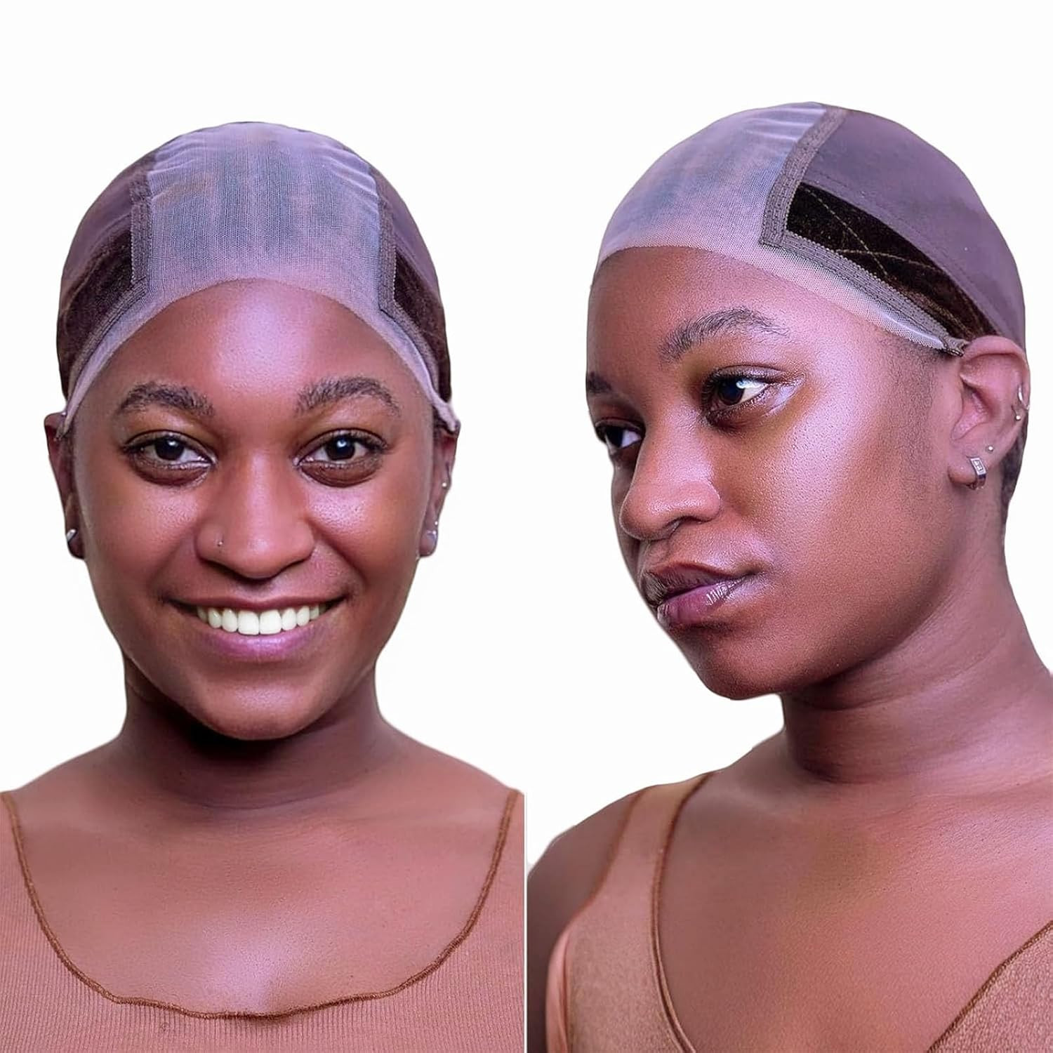 Lace Wig Grip Cap for Glueless Wig 4×5 Transparent Lace Reusable Wig Caps, Wig G