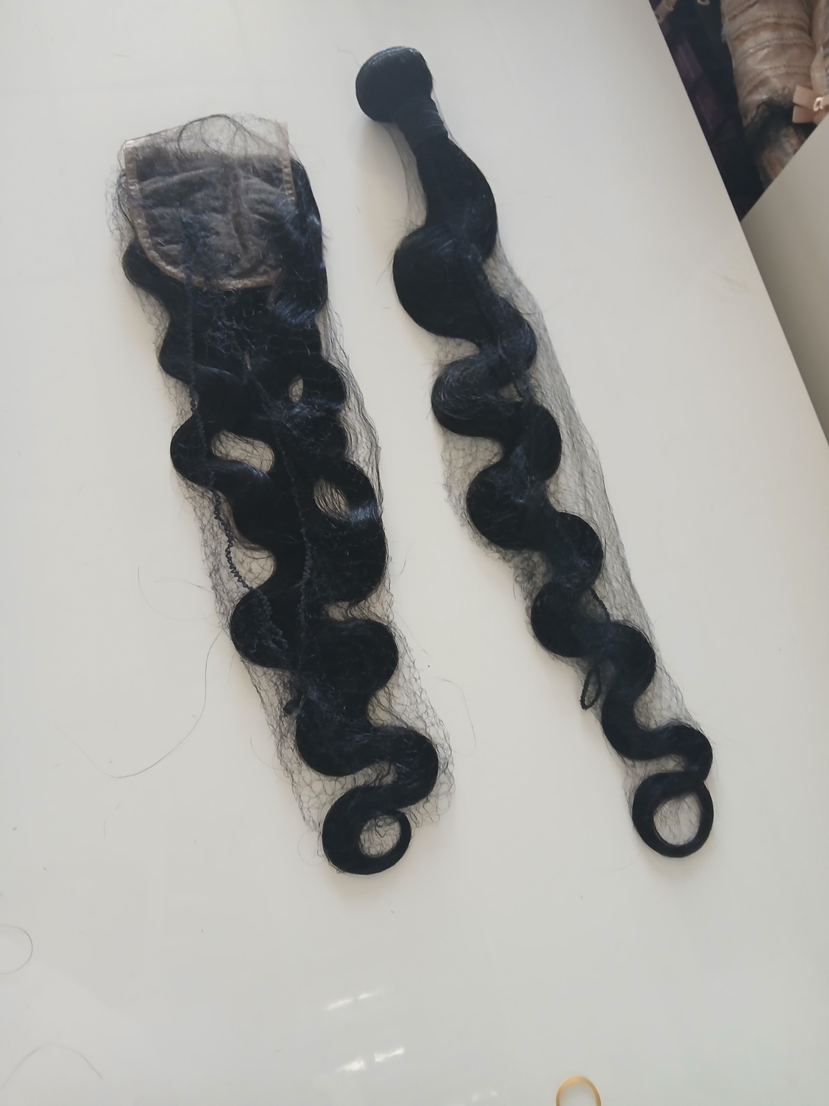12A BRAZILIAN HUMAN HAIR 32+26INCH 4X4 LACE CLOSURE BODY WAVE NATURAL BLACK 150g