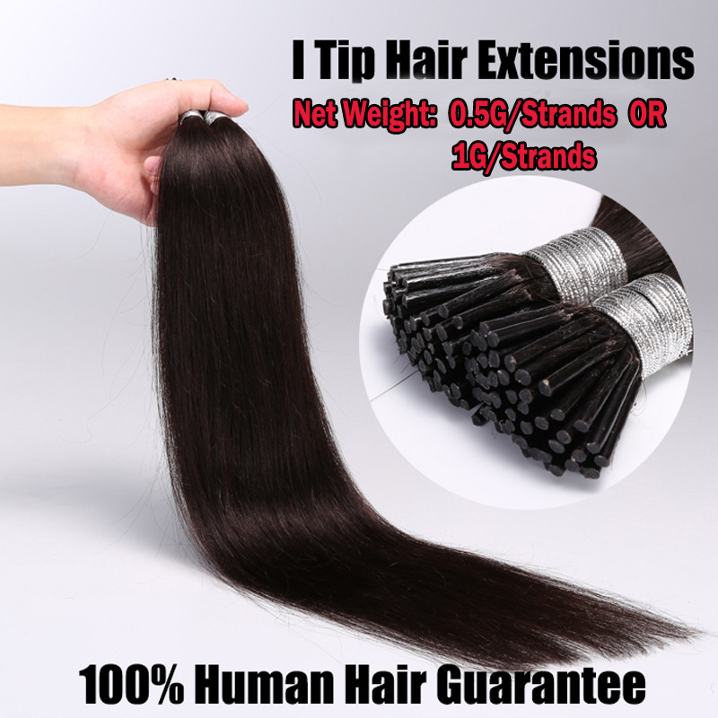 Micro I Tip Real Remy Human Hair Extensions Pre-Bonded Keratin 18″20″22″24″ USPS
