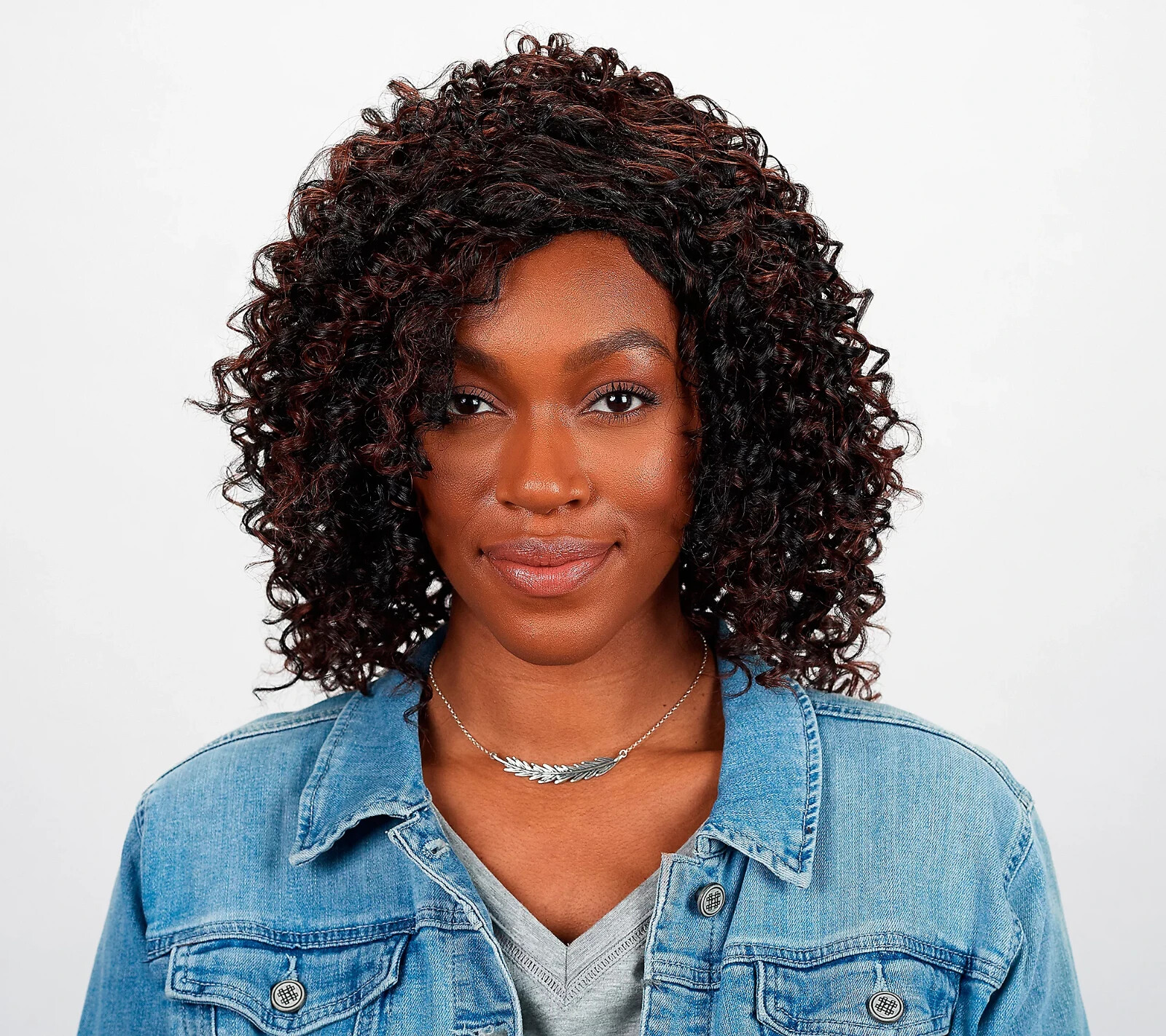 Hairdo Mid-Length Sassy Curl Styled Wig – Black Burgundy a673900