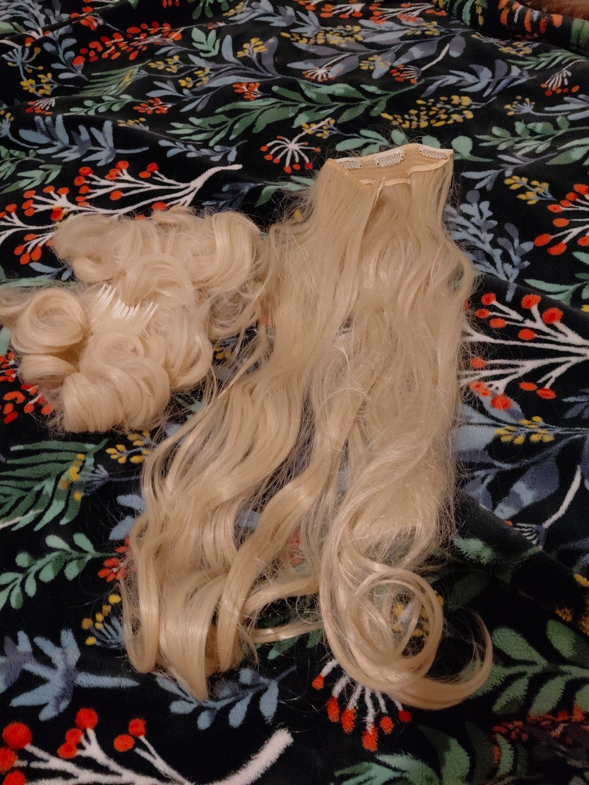 Extra Light Blonde Hair Extension And Hair Piece