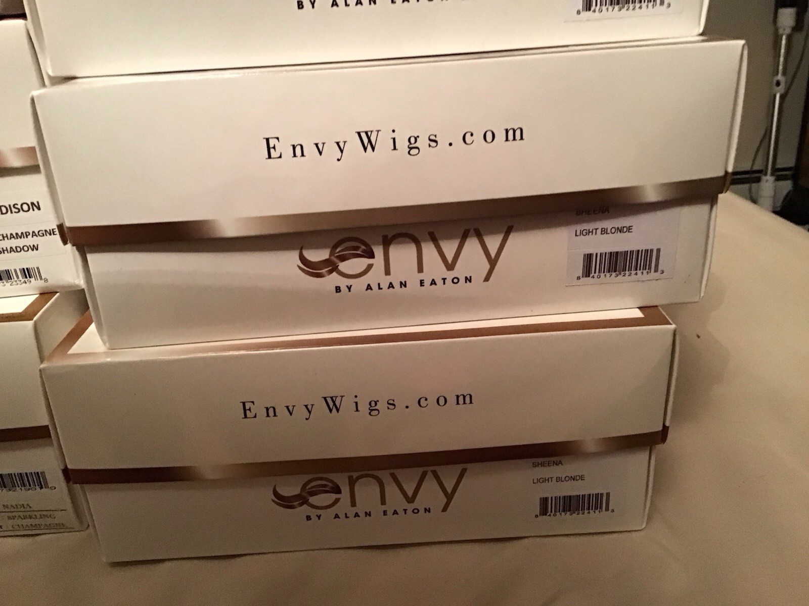 NEW IN BOX WIG ENVY BELINDA PLATINUM SHADOW New ATELIER HAND TIED SWISS CAP