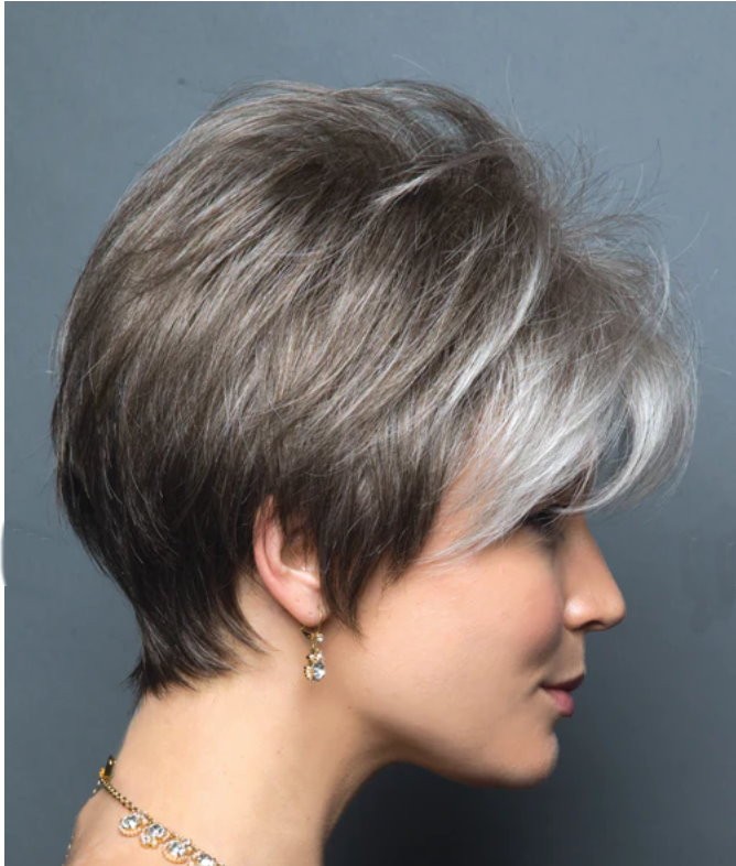 Samy Rene of Paris Wig Straight New Short Sandy Silver Color AS Shown