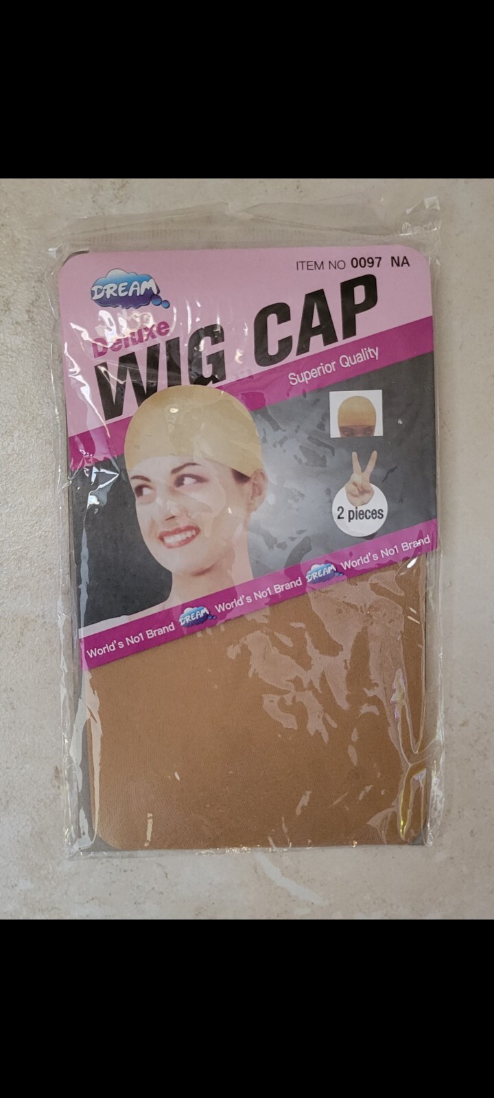 Dream Deluxe Wig Cap 2pc. 0097NA One size fits all New.